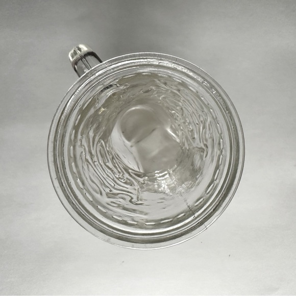 VTG clear glass cowboy boot mug tumbler cup vase western design handle 12 oz - Picture 5 of 10